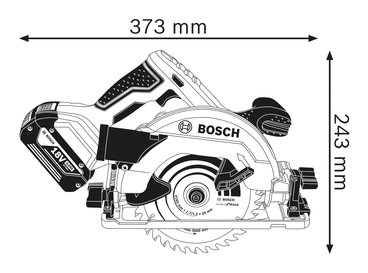 Bosch GKS 18V-57 G Professional (0.601.6A2.106)