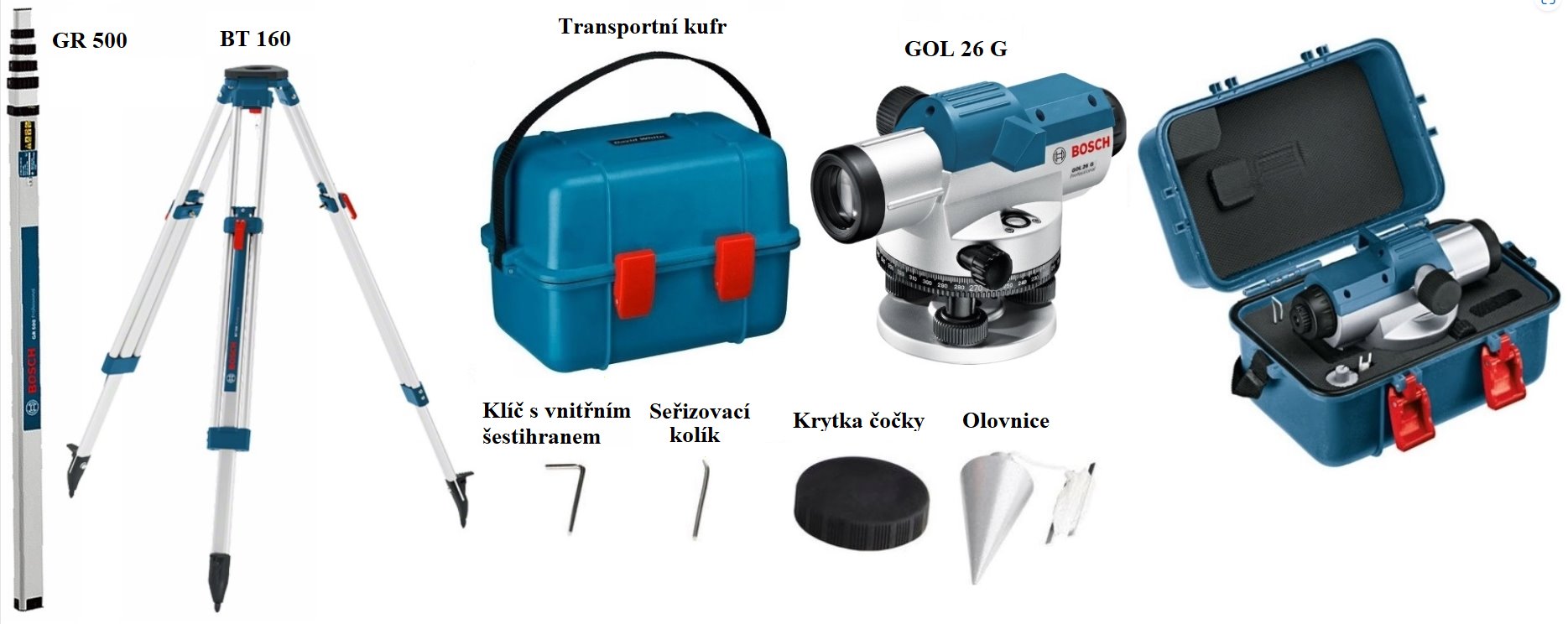 Bosch GOL 26 G Professional set (0.615.994.00C)
