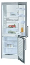 BOSCH KGV36X47 kombinovaná chladnička Inox, 225/91 l, A++, mraznička dole, nerez držák na láhve, LED ukazatele