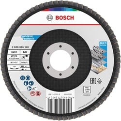 BOSCH Laminovaný brúsny kotúč X451, 125 × 22,23 mm, G60, T29 (2.608.626.140)
