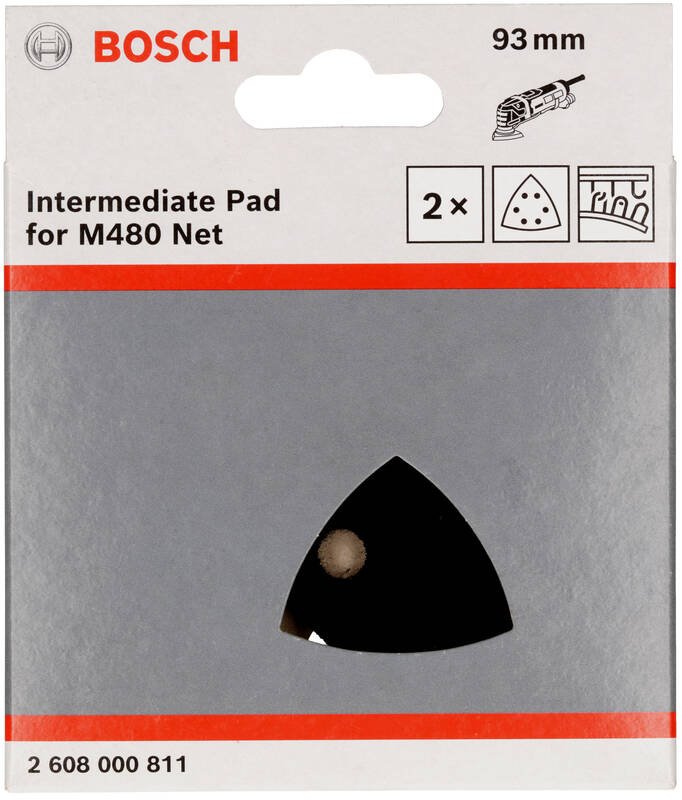 BOSCH Ochranná podložka, 93 × 93 mm, 2× (2.608.000.811)