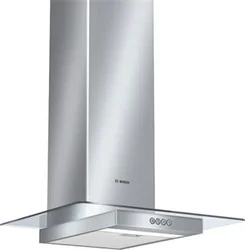BOSCH odsavač par DWA062450, komínový, 51 dB, 60 cm, odv.+cirkulace, 3 stupně, nerez/sklo