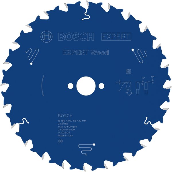 BOSCH Pilový kotouč EXPERT Wood, 180 × 2,6/1,6 × 20 mm, T24 (2.608.644.029)