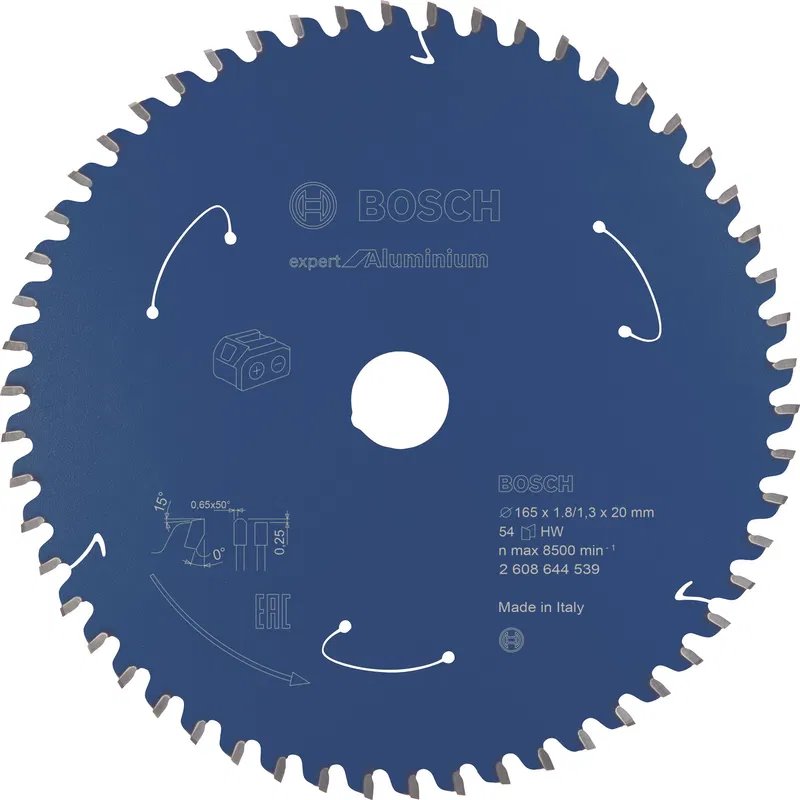 BOSCH Pílový list Expert na hliník pre akumulátorové píly 165×1,8/1,3×20 T54 (2.608.644.539