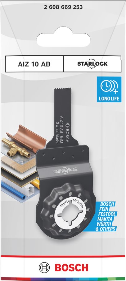 BOSCH Pilový list Multi Material AIZ 10 AB, Starlock, 10 × 25 mm (2.608.669.253)