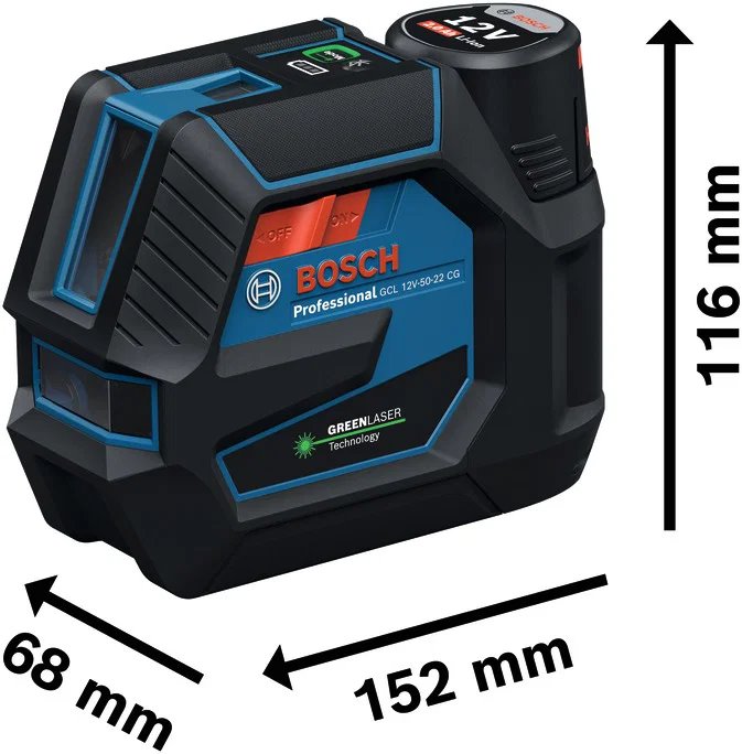 BOSCH PRO GCL 12V-50-22 CG Kombinovaný laser (0.601.066.S01)
