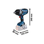 BOSCH PRO GDS 18V-1050 HC Akumulátorový rázový utahovák (0.601.9J8.201)