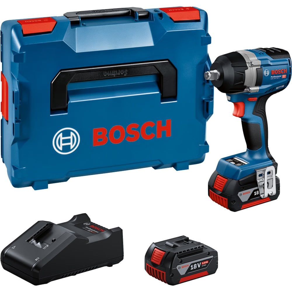 BOSCH PRO GDS 18V-750 C Akumulátorový rázový utahovák (0.601.9L9.003)