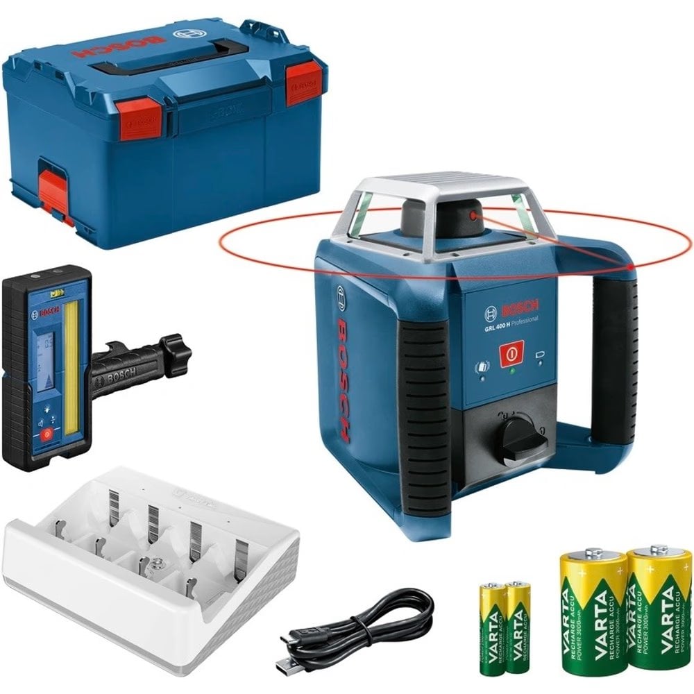 BOSCH PRO GRL 400 H + LR 45 v L-BOXX Rotační laser (0.601.061.805)