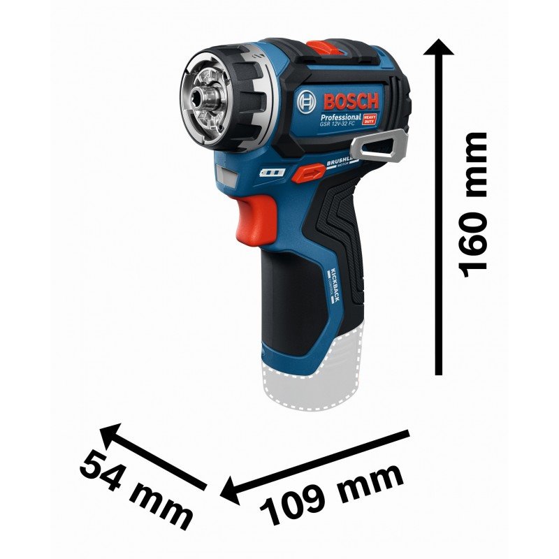 BOSCH PRO GSR 12V-32 FC Skrutkovač (0.601.9N7.100)