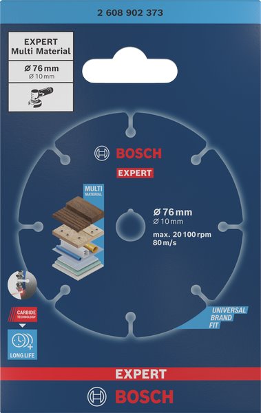 BOSCH Řezací kotouče EXPERT Carbide Multi Wheel 76 mm, 10 mm (2.608.902.373)