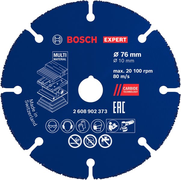 BOSCH Řezací kotouče EXPERT Carbide Multi Wheel 76 mm, 10 mm (2.608.902.373)