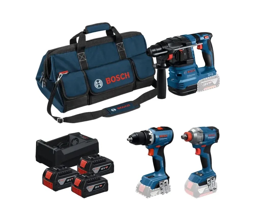 BOSCH Sada AKU nářadí GSR + GDX + GBH + 3x5,0Ah + GAL 12V/18V-80 (0.615.A50.093)