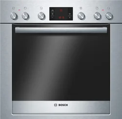 BOSCH sporák vestavný HEA33B550, 58 l, multifunkce 3D Plus, GranitEmail, 270°, nerez