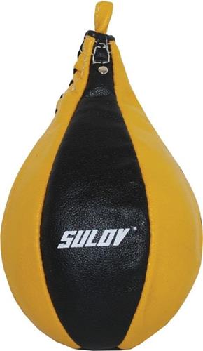 Box hruška SULOV Split-štípaná kůže, žluto-černá