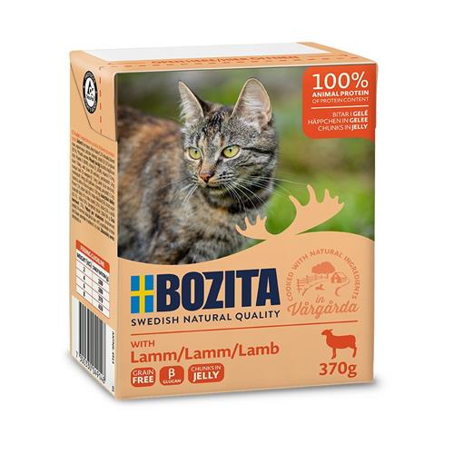 Bozita Cat kousky v želé s jehněčím, tetrapak kapsička 370 g
