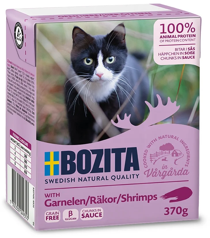 Bozita Kocúr v omáčke s krevetami, tetrapak 370 g