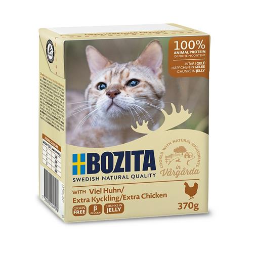 Bozita Kocúr v želé s kuracím mäsom, tetrapak 370 g