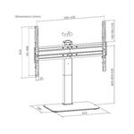 Brateck Univerzální stojan LDT03-23L pro TV 37"-70"otočný stolní