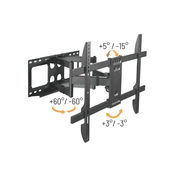 Brateck Výsuvný držák LPA69-466 pro TV 37"-80" 60kg polohovatelný nástěnný Heavy Duty