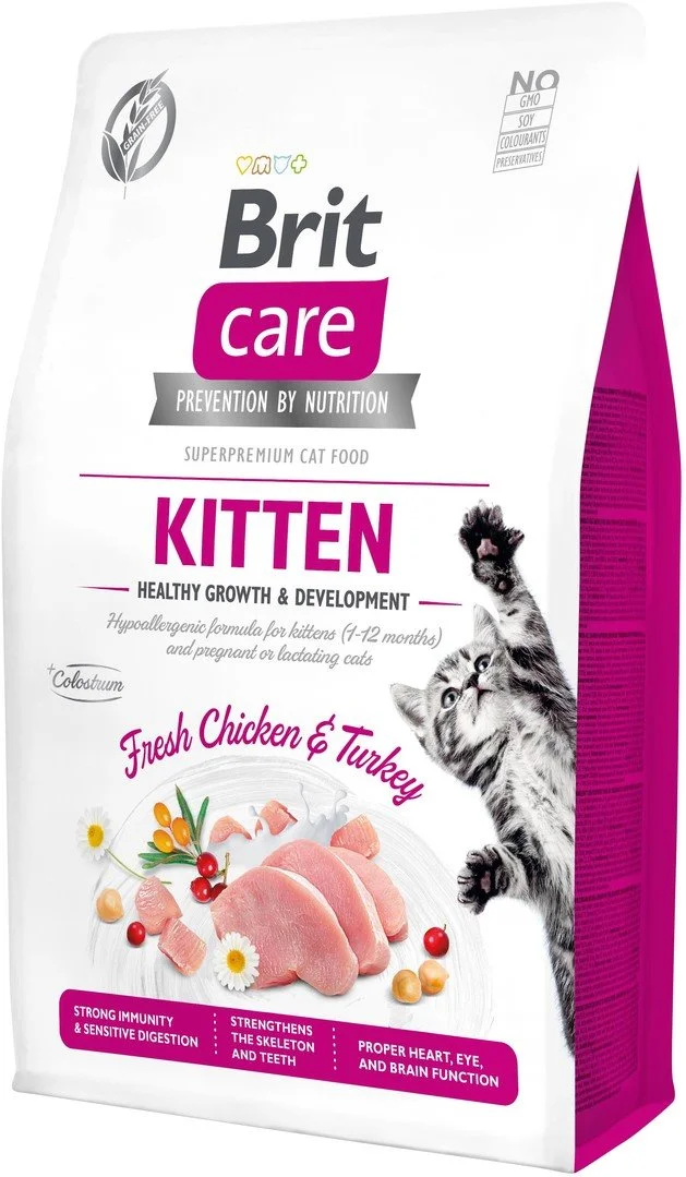 Brit Care Cat Grain-Free Kitten Healthy Growth & Development, 2kg granule pre mačiatka