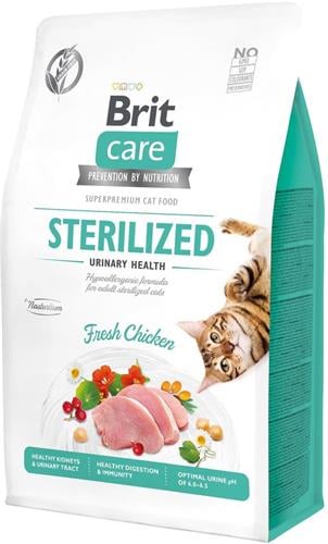 Brit Care Cat Grain-Free Sterilized Urinary Health, 0,4kg granule pre mačky