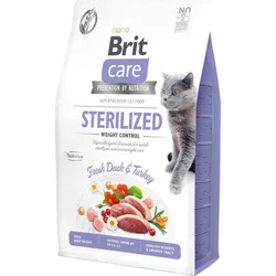 Brit Care Cat Grain-Free Sterilized Weight Control, 2kg granule pro kočky