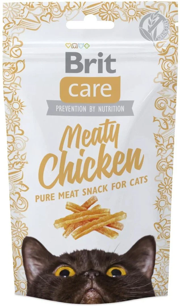 Brit Care Cat Snack Meaty Chicken 50g (EU) pamlsky pro kočky