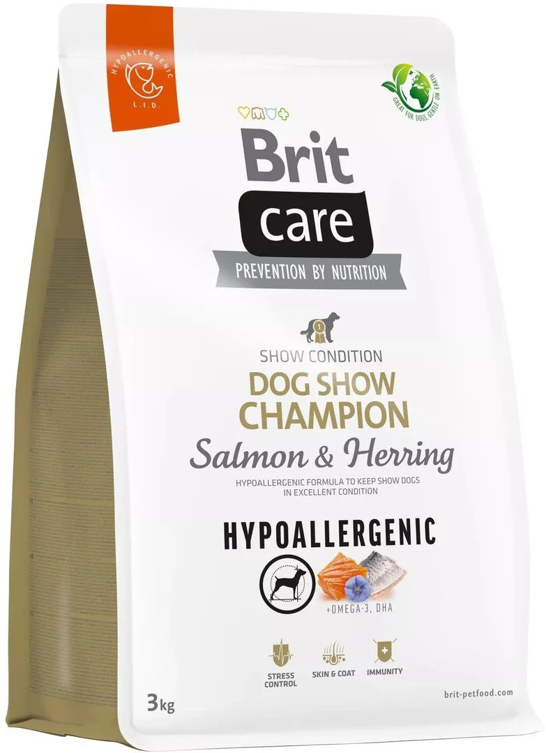 Brit Care Dog Hypoallergenic Dog Show Champion, 3 kg granúl pre psy