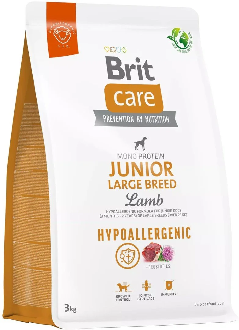 Brit Care Dog Hypoallergenic Junior Large Breed, 3kg granule pre šteňatá