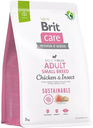 Brit Care Dog Sustainable Adult Small Breed, 3kg granule pro psy