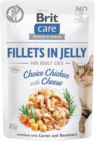 BRIT Care Filety v želé s kuracím mäsom a syrom 85g