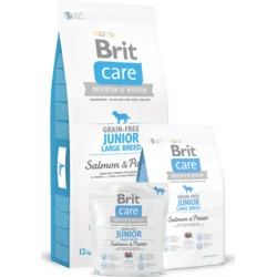 BRIT Care Grain-free Junior Large Breed Salmon & Potato, granule pro štěňata, 12kg
