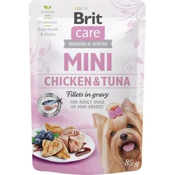 Brit Care Mini Chicken&Tuna fillets in gravy 85g kapsičky pro psy
