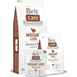 BRIT Care Weight Loss Rabbit & Rice, granule pro psy, 12kg