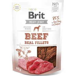 Brit Jerky Hovädzie filé 80g pochúťky pre psov