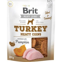 Brit Jerky Turkey Meaty Coins 200g pochúťky pre psov