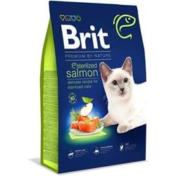 Brit Premium by Nature Cat. Sterilized Salmon, 8kg granule pro kočky