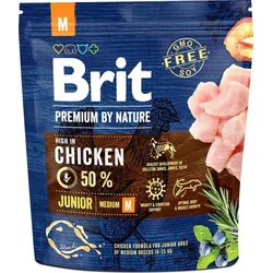 Brit Premium by Nature Junior M 1kg granule pro štěňata
