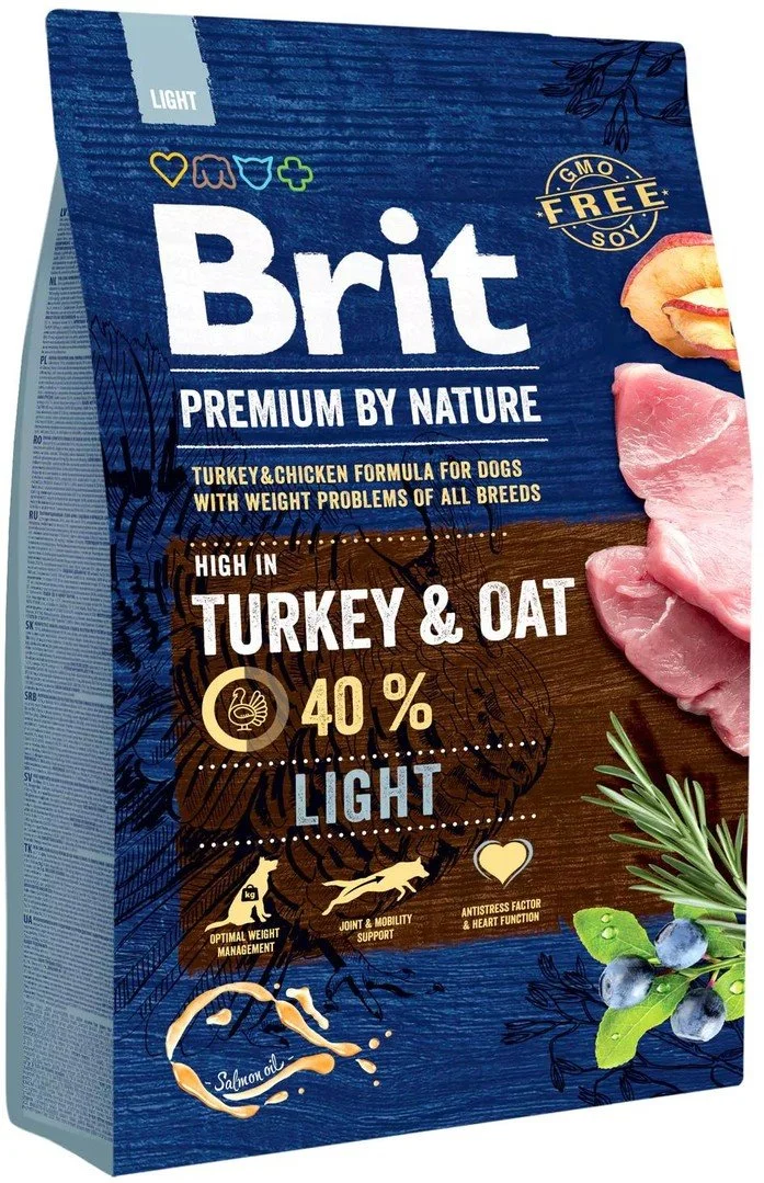 Brit Premium by Nature Light 3kg granule pro psy