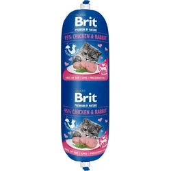 Brit Premium by Nature Sausage CAT Chicken & Rabbit 180g salámy pro kočky