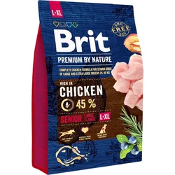 Brit Premium by Nature Senior L+XL 3kg granule pro psy