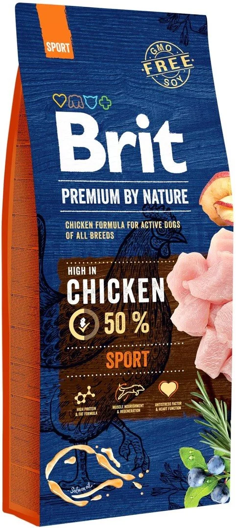 Brit Premium by Nature Sport 15kg granule pro psy