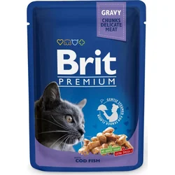 Brit Premium Cat kapsičky s treskou 100g kapsičky pre mačky