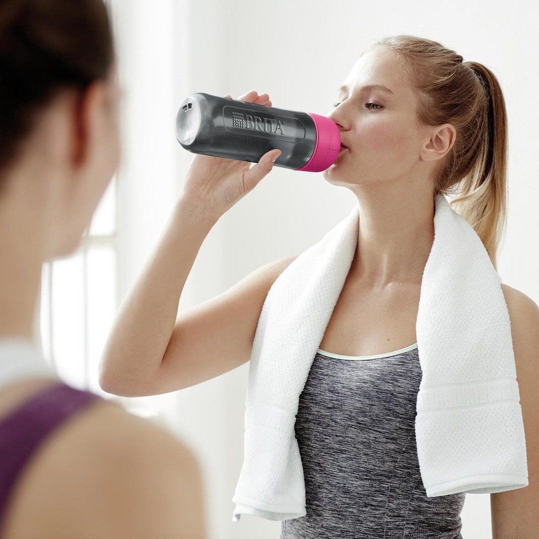 Brita Fill&Go Active filtrační láhev na vodu růžová, 0,6l