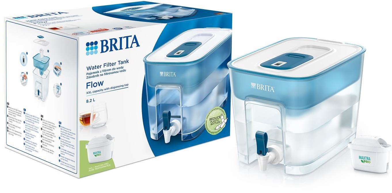 Brita Filtračné zásobník na vodu Brita Flow, 8,2 l s filtrom Brita Maxtra+ 1039277