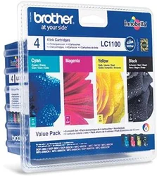 Brother atrament LC-1100 sada atramentov black, magenta, yellow, cyan - originálne LC1100VALBP