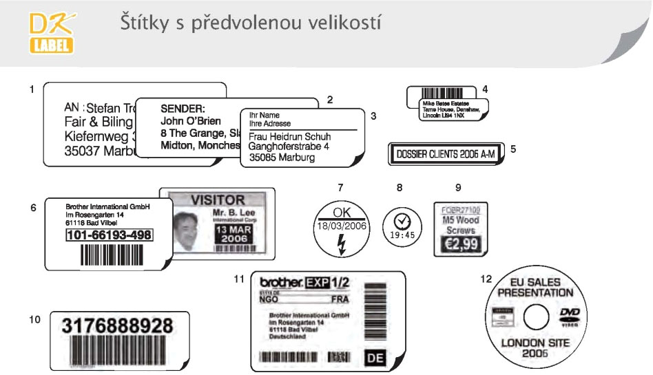 Brother DK 11240 (papierové / barcode - 600 ks) 102 x 51 mm DK11240