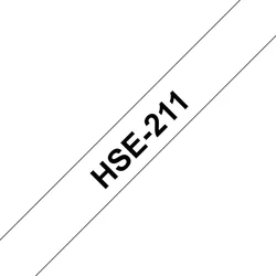 Brother HSe-211, bužírka biela / čierna (5,8 mm) HSE211