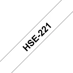 Brother HSe-221, bužírka bílá / černá (9 mm)